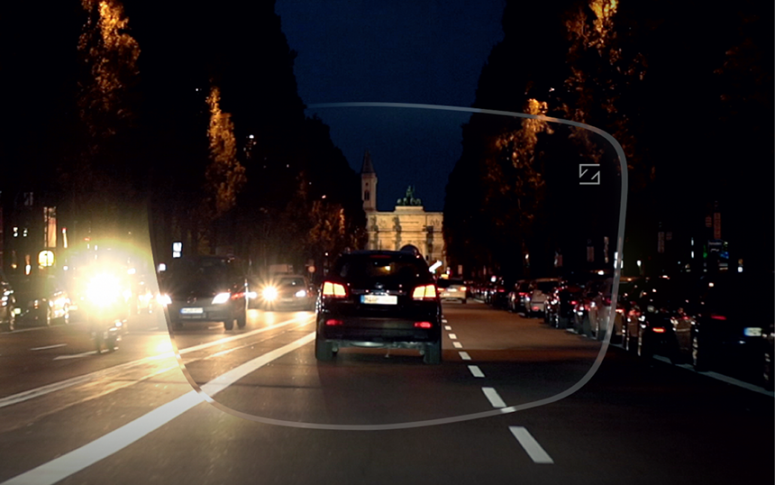 Driving safely in the dark with poor vision